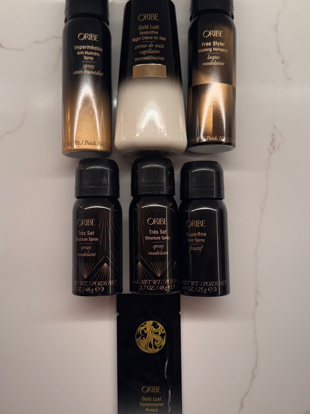 Luxury Oribe Hair Care Bundle Gold Lust Travel + Full Size + Samples - Picture 1 of 1